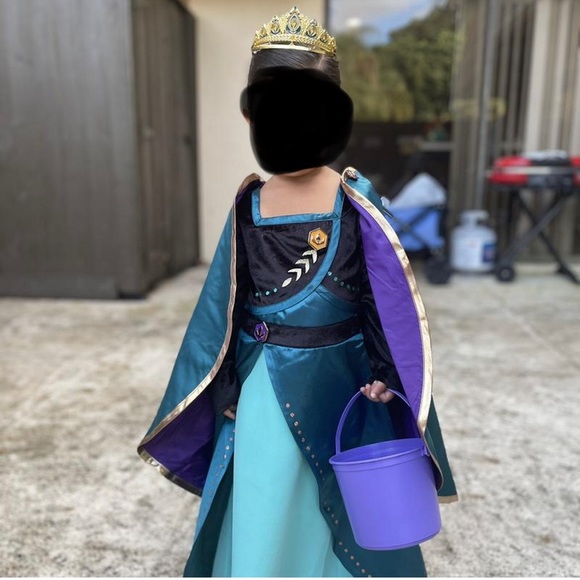 Disney store Frozen 2 Queen Anna costume dress cape NWT - Picture 3 of 10